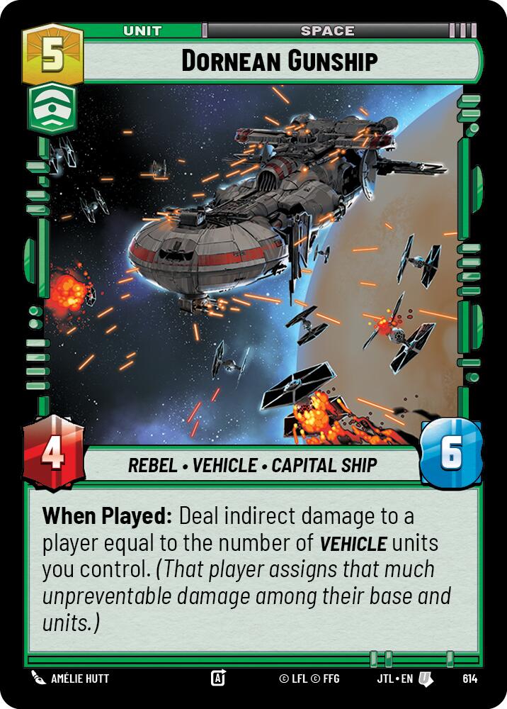 Dornean Gunship (614) (614) [Jump to Lightspeed] | Cards and Coasters CA