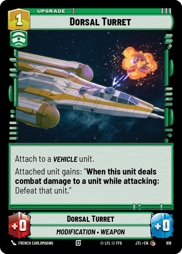 Dorsal Turret (618) (618) [Jump to Lightspeed] | Cards and Coasters CA