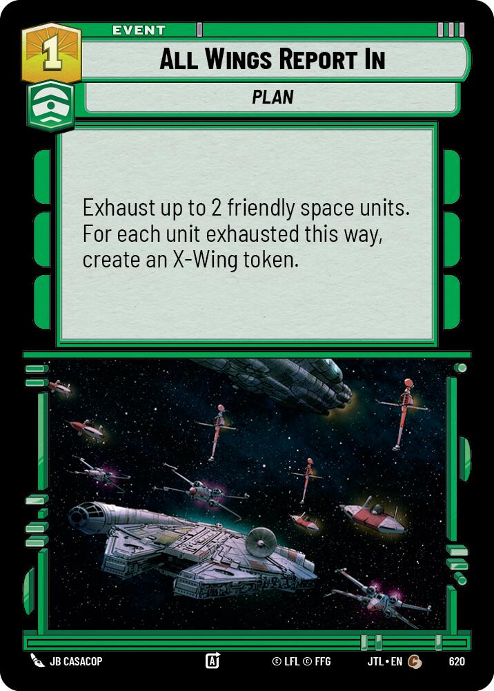 All Wings Report In (Foil) (620) [Jump to Lightspeed] | Cards and Coasters CA