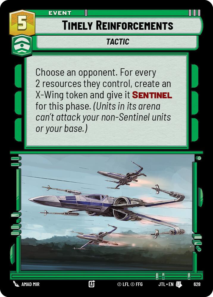 Timely Reinforcements (628) (628) [Jump to Lightspeed] | Cards and Coasters CA