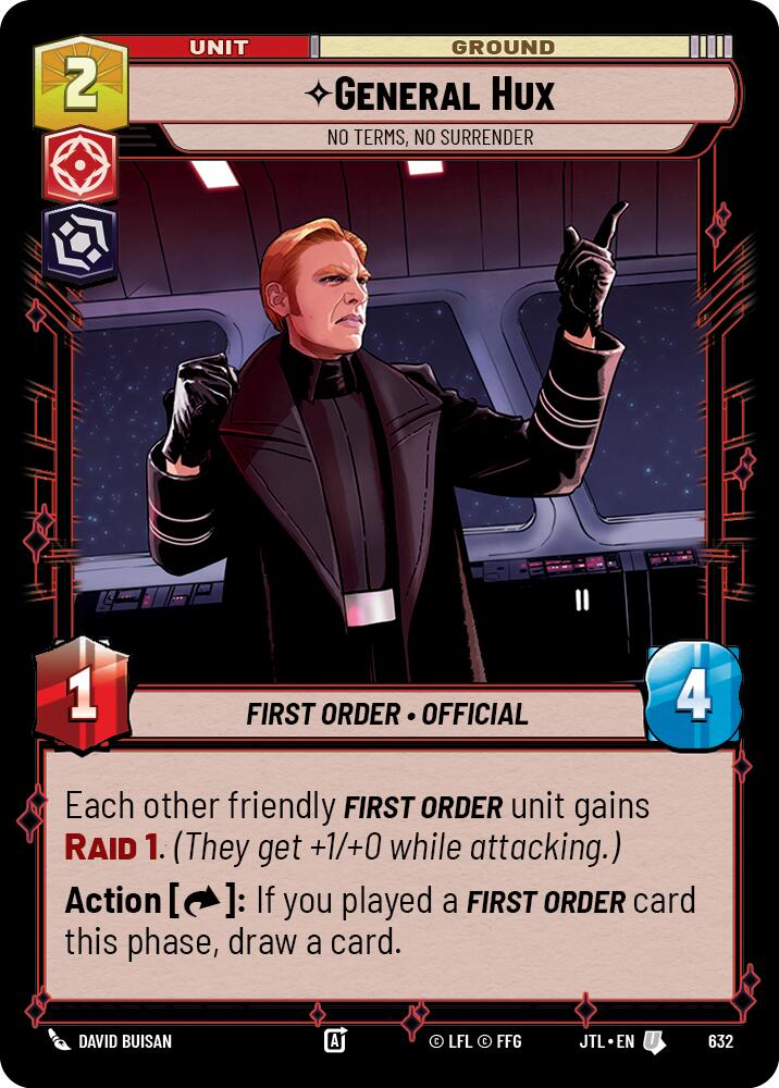 General Hux - No Terms, No Surrender (632) (632) [Jump to Lightspeed] | Cards and Coasters CA
