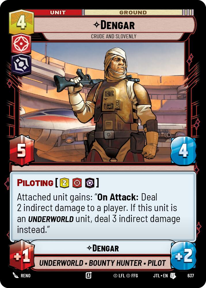 Dengar - Crude and Slovenly (637) (637) [Jump to Lightspeed] | Cards and Coasters CA