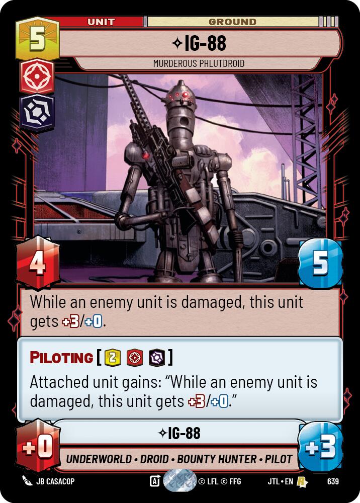 IG-88 - Murderous Phlutdroid (639) (639) [Jump to Lightspeed] | Cards and Coasters CA