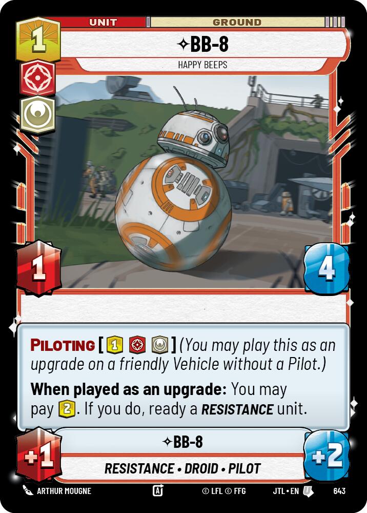 BB-8 - Happy Beeps (643) (643) [Jump to Lightspeed] | Cards and Coasters CA