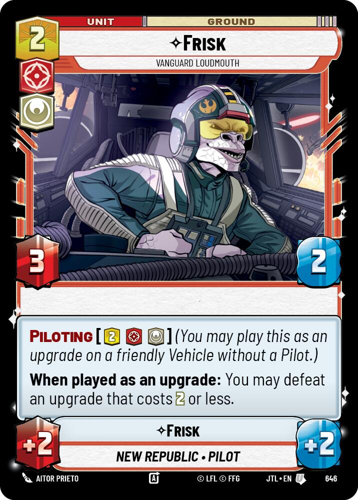 Frisk - Vanguard Loudmouth (646) (646) [Jump to Lightspeed] | Cards and Coasters CA