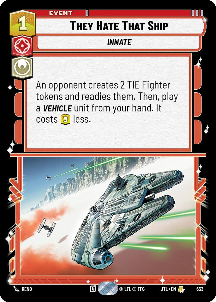 They Hate That Ship (653) (653) [Jump to Lightspeed] | Cards and Coasters CA
