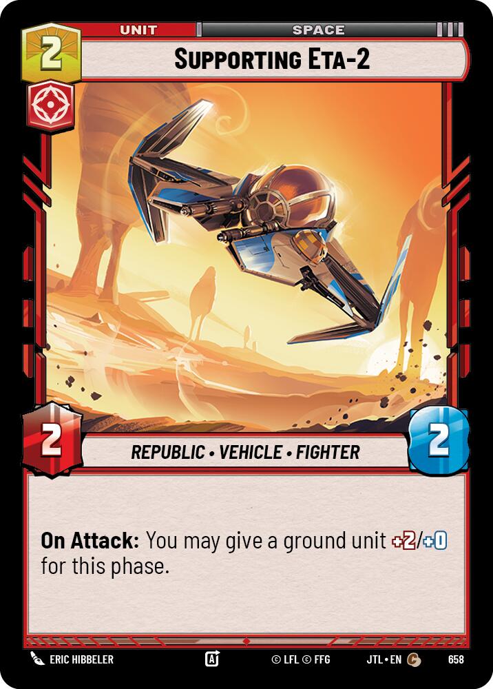 Supporting Eta-2 (658) (658) [Jump to Lightspeed] | Cards and Coasters CA