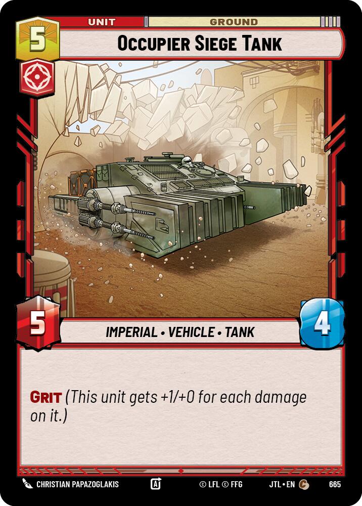 Occupier Siege Tank (665) (665) [Jump to Lightspeed] | Cards and Coasters CA