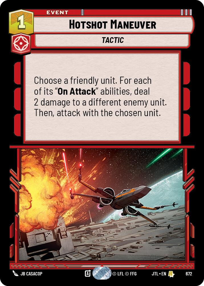 Hotshot Maneuver (672) (672) [Jump to Lightspeed] | Cards and Coasters CA