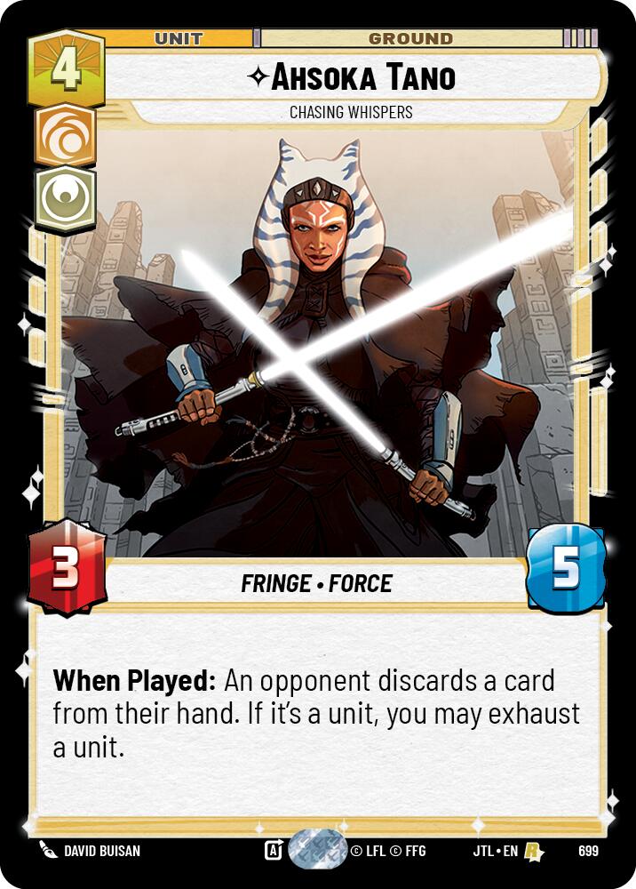 Ahsoka Tano - Chasing Whispers (699) (699) [Jump to Lightspeed] | Cards and Coasters CA