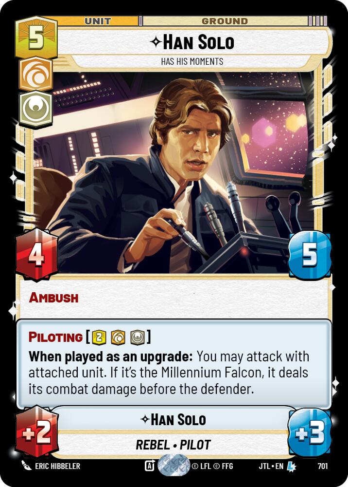 Han Solo - Has His Moments (701) (701) [Jump to Lightspeed] | Cards and Coasters CA