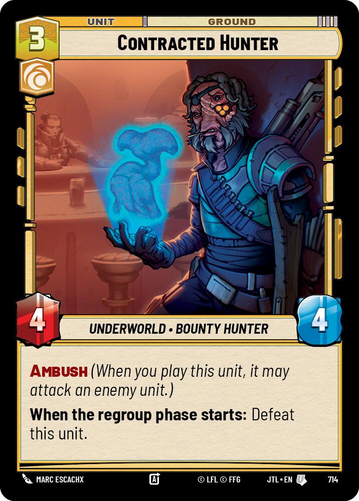 Contracted Hunter (714) (714) [Jump to Lightspeed] | Cards and Coasters CA