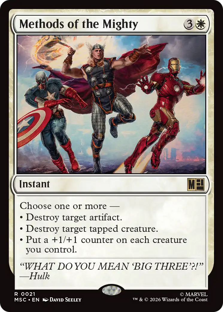Methods of the Mighty [Marvel Super Heroes Commander] | Cards and Coasters CA