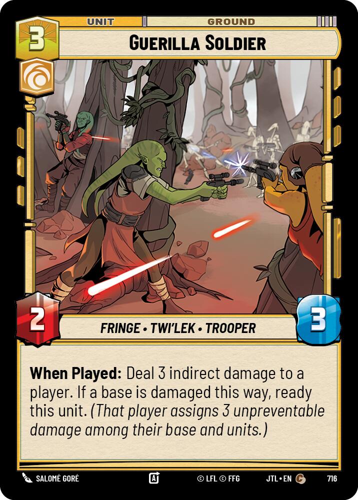 Guerilla Soldier (716) (716) [Jump to Lightspeed] | Cards and Coasters CA