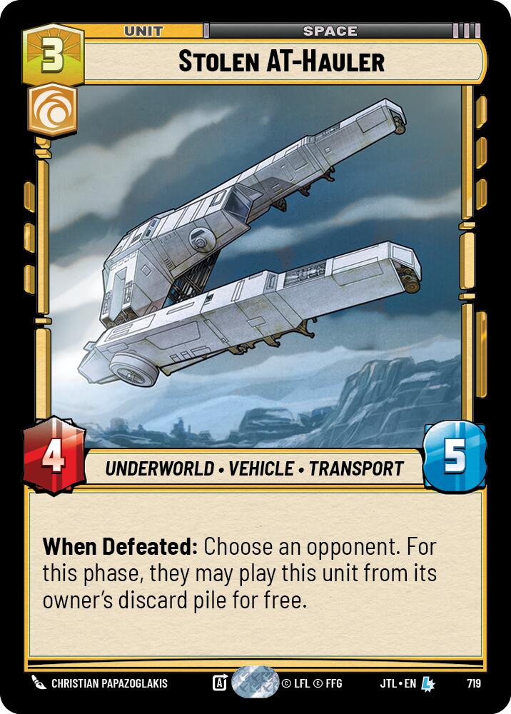 Stolen AT-Hauler (719) (719) [Jump to Lightspeed] | Cards and Coasters CA