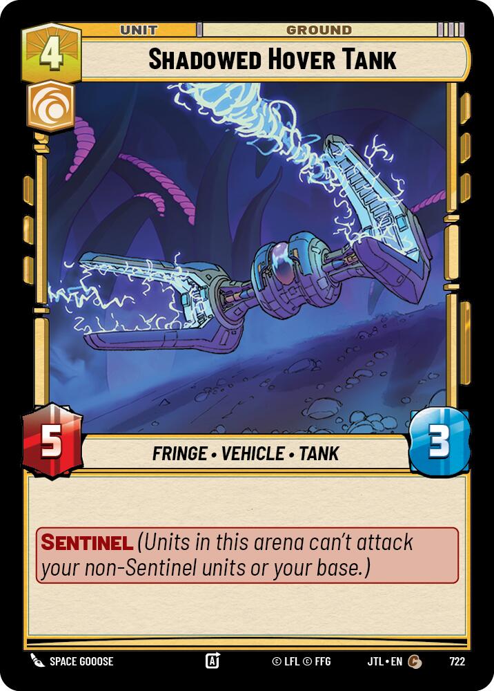Shadowed Hover Tank (722) (722) [Jump to Lightspeed] | Cards and Coasters CA