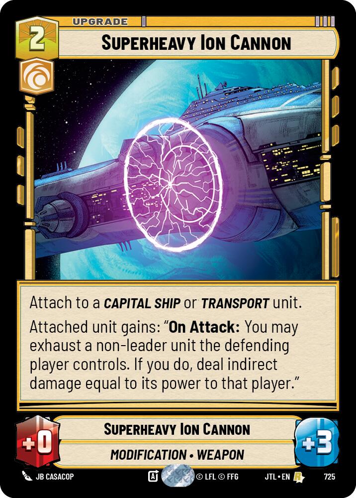 Superheavy Ion Cannon (725) (725) [Jump to Lightspeed] | Cards and Coasters CA