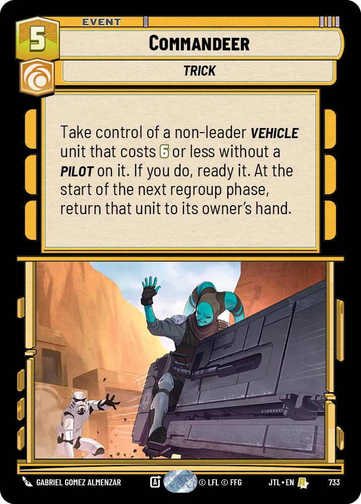 Commandeer (733) (733) [Jump to Lightspeed] | Cards and Coasters CA