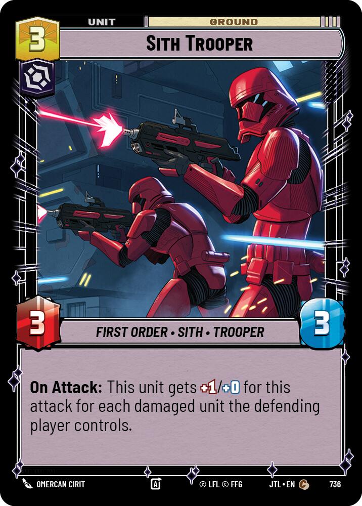 Sith Trooper (736) (736) [Jump to Lightspeed] | Cards and Coasters CA