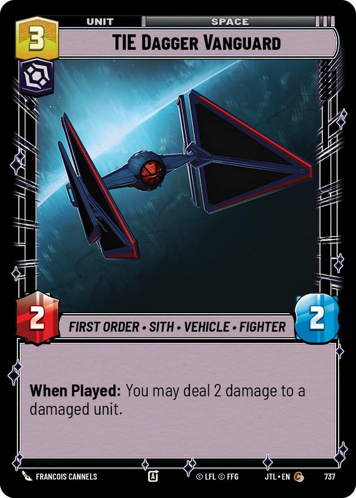 TIE Dagger Vanguard (737) (737) [Jump to Lightspeed] | Cards and Coasters CA
