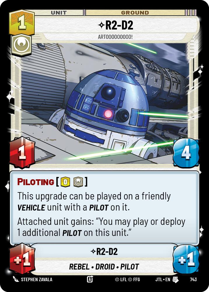 R2-D2 - Artooooooooo! (743) (743) [Jump to Lightspeed] | Cards and Coasters CA