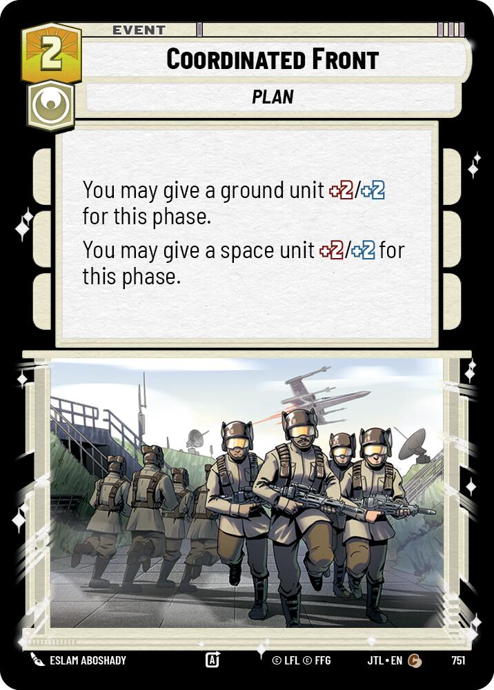 Coordinated Front (751) (751) [Jump to Lightspeed] | Cards and Coasters CA