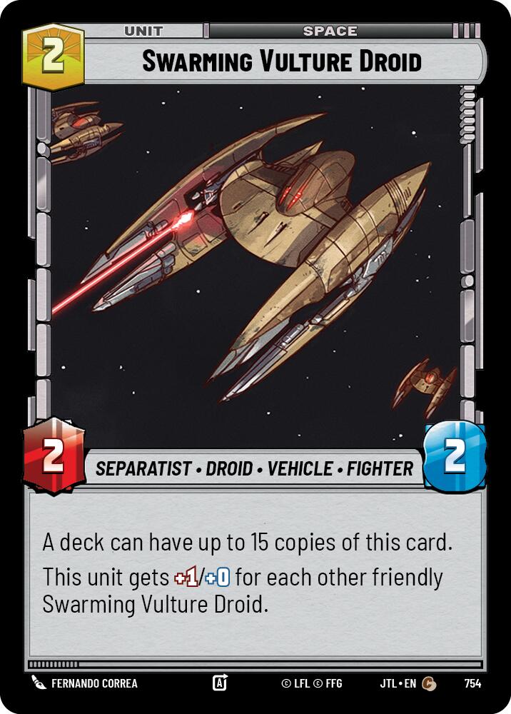 Swarming Vulture Droid (754) (754) [Jump to Lightspeed] | Cards and Coasters CA