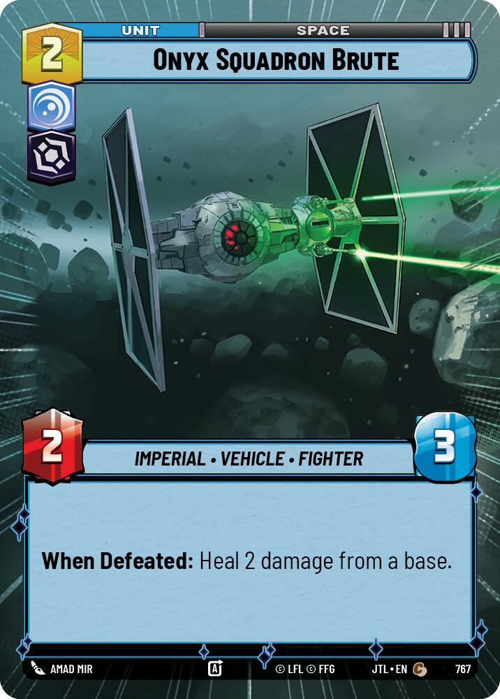 Onyx Squadron Brute (767) (Hyperspace Foil) (767) [Jump to Lightspeed] | Cards and Coasters CA