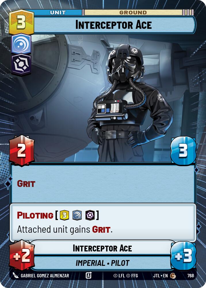 Interceptor Ace (768) (Hyperspace Foil) (768) [Jump to Lightspeed] | Cards and Coasters CA