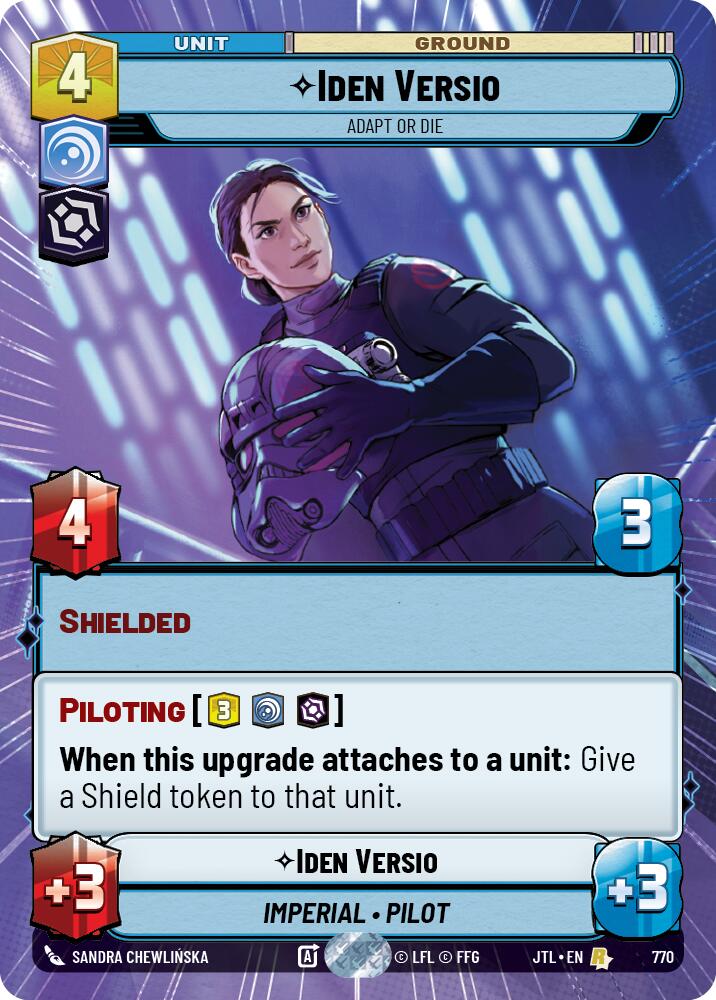 Iden Versio - Adapt or Die (770) (Hyperspace Foil) (770) [Jump to Lightspeed] | Cards and Coasters CA