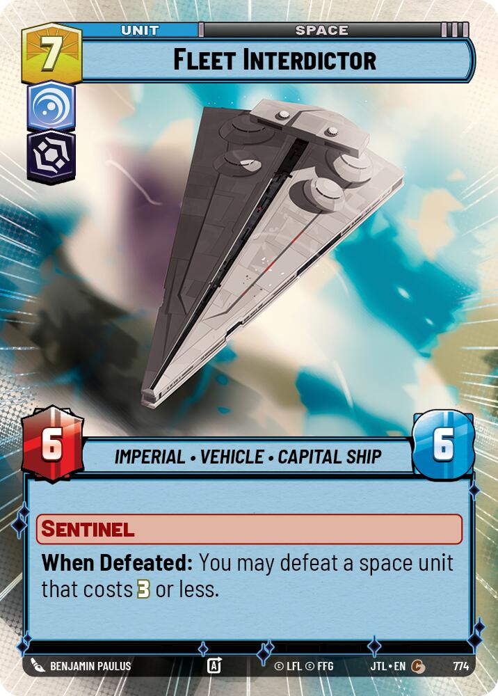 Fleet Interdictor (774) (Hyperspace Foil) (774) [Jump to Lightspeed] | Cards and Coasters CA
