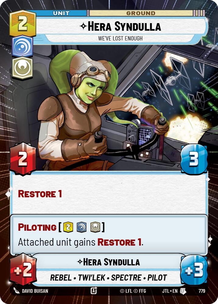 Hera Syndulla - We've Lost Enough (779) (Hyperspace Foil) (779) [Jump to Lightspeed] | Cards and Coasters CA