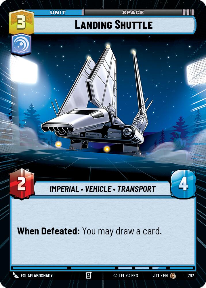 Landing Shuttle (797) (Hyperspace Foil) (797) [Jump to Lightspeed] | Cards and Coasters CA