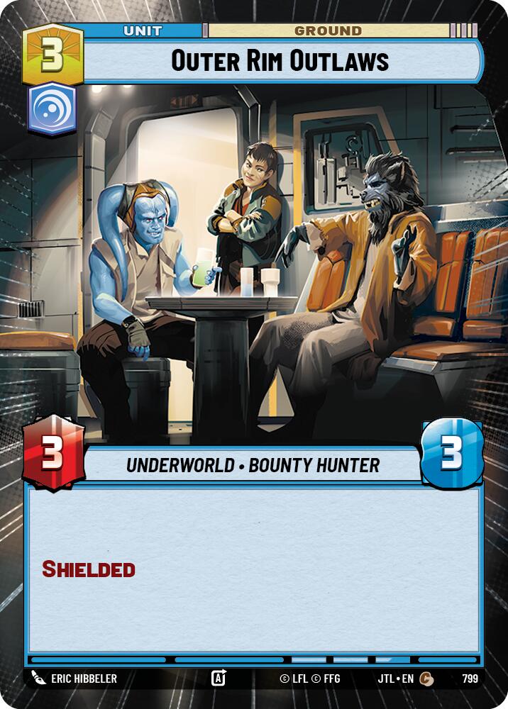 Outer Rim Outlaws (799) (Hyperspace Foil) (799) [Jump to Lightspeed] | Cards and Coasters CA