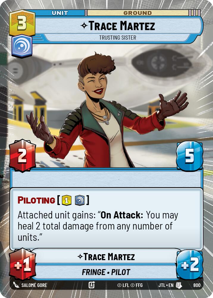 Trace Martez - Trusting Sister (800) (Hyperspace Foil) (800) [Jump to Lightspeed] | Cards and Coasters CA