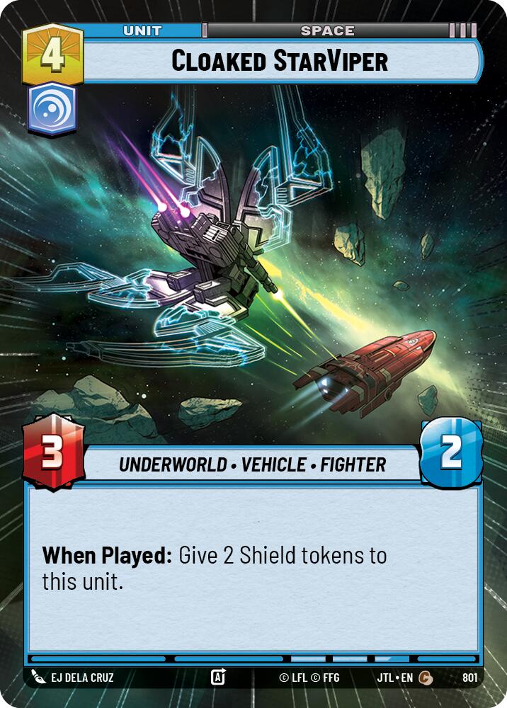Cloaked StarViper (801) (Hyperspace Foil) (801) [Jump to Lightspeed] | Cards and Coasters CA