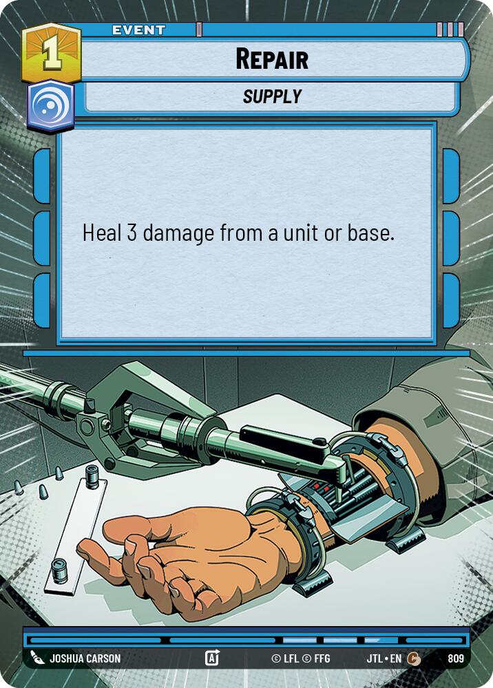Repair (809) (Hyperspace Foil) (809) [Jump to Lightspeed] | Cards and Coasters CA