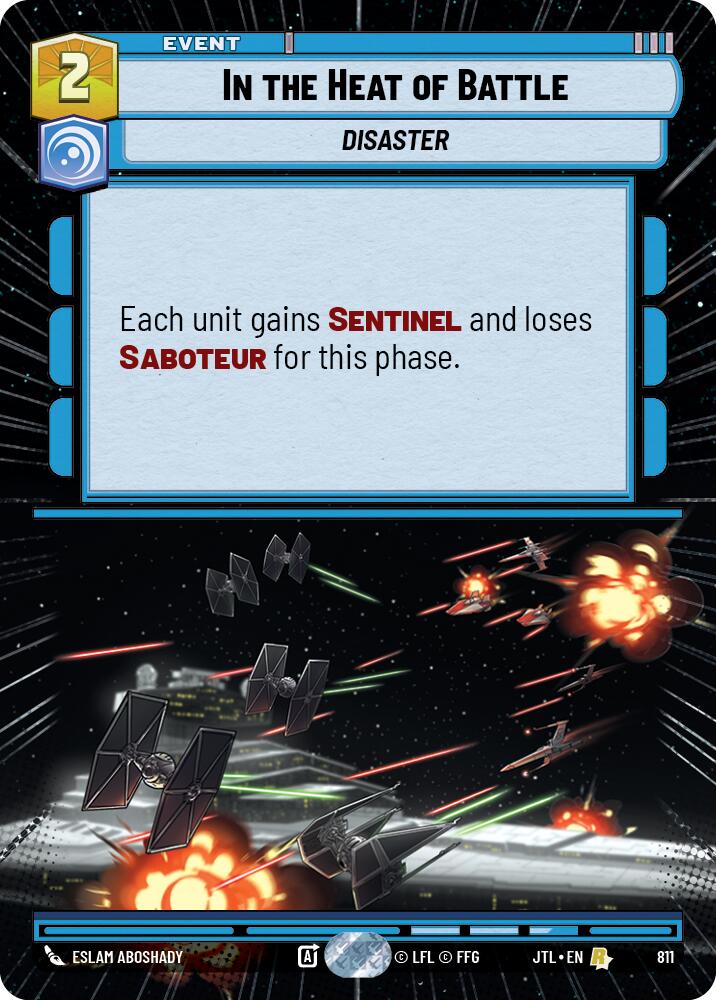 In the Heat of Battle (811) (Hyperspace Foil) (811) [Jump to Lightspeed] | Cards and Coasters CA