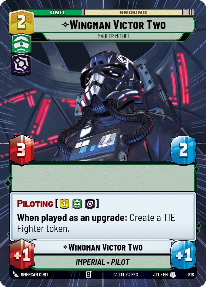 Wingman Victor Two - Mauler Mithel (818) (Hyperspace Foil) (818) [Jump to Lightspeed] | Cards and Coasters CA