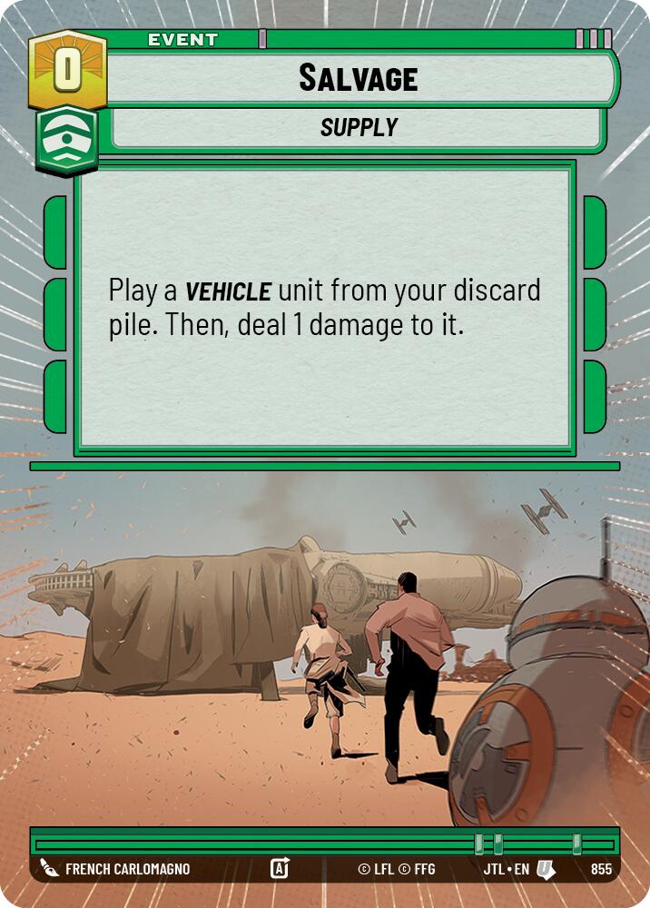 Salvage (855) (Hyperspace Foil) (855) [Jump to Lightspeed] | Cards and Coasters CA