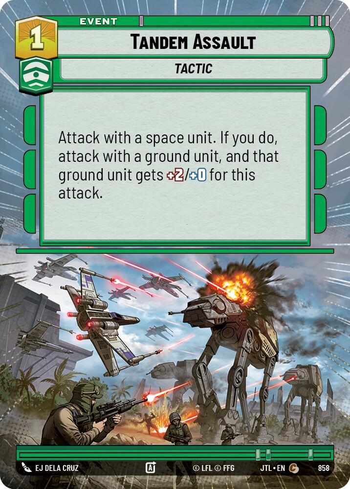 Tandem Assault (858) (Hyperspace Foil) (858) [Jump to Lightspeed] | Cards and Coasters CA
