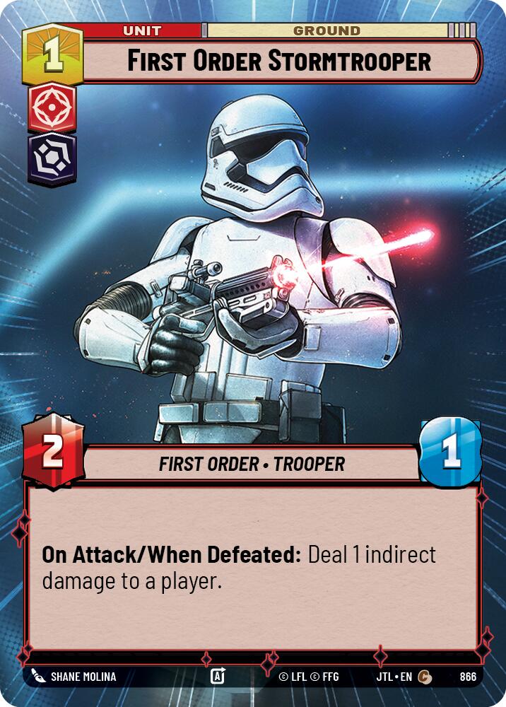 First Order Stormtrooper (866) (Hyperspace Foil) (866) [Jump to Lightspeed] | Cards and Coasters CA