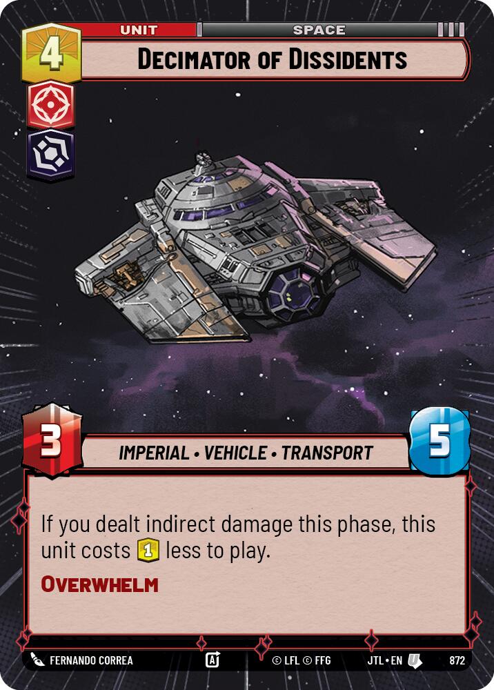 Decimator of Dissidents (872) (Hyperspace Foil) (872) [Jump to Lightspeed] | Cards and Coasters CA