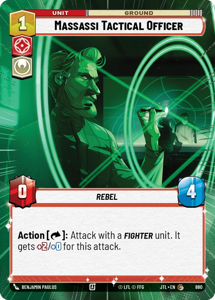 Massassi Tactical Officer (880) (Hyperspace Foil) (880) [Jump to Lightspeed] | Cards and Coasters CA