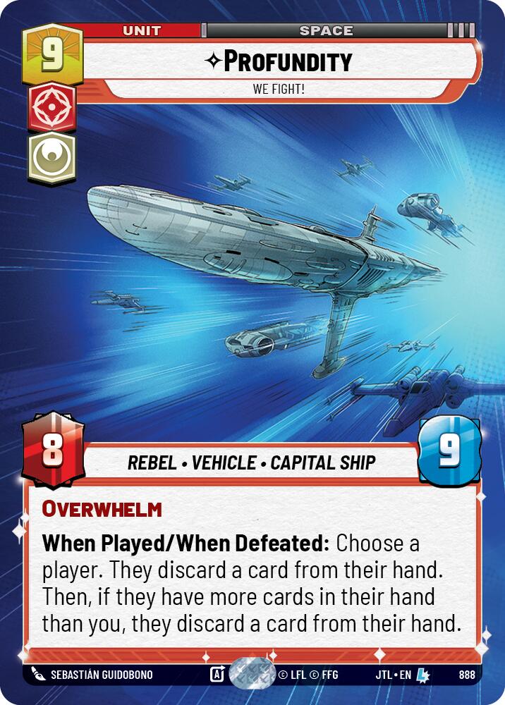 Profundity - We Fight! (888) (Hyperspace Foil) (888) [Jump to Lightspeed] | Cards and Coasters CA