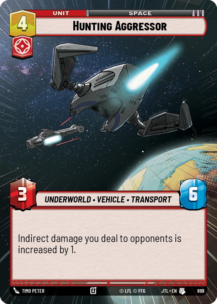 Hunting Aggressor (899) (Hyperspace Foil) (899) [Jump to Lightspeed] | Cards and Coasters CA