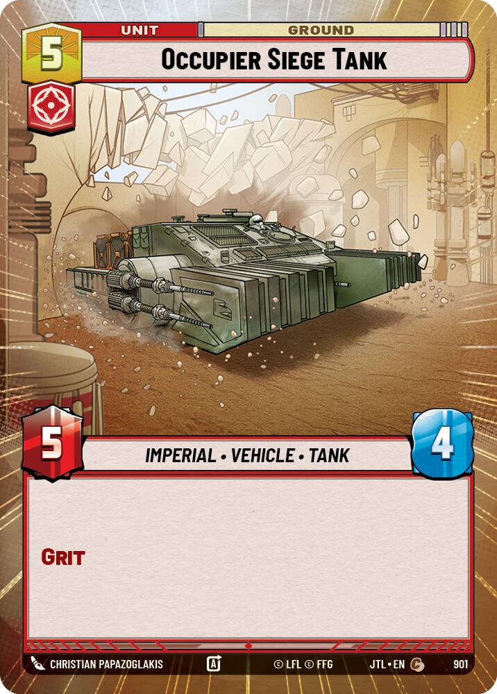 Occupier Siege Tank (901) (Hyperspace Foil) (901) [Jump to Lightspeed] | Cards and Coasters CA