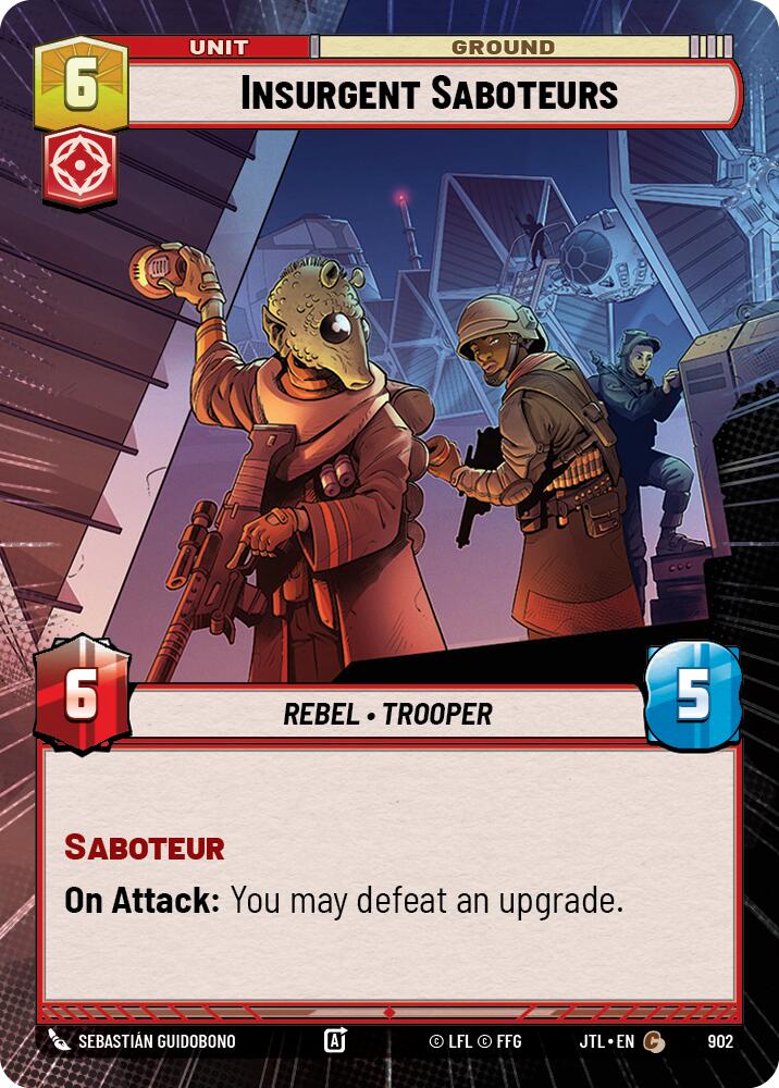 Insurgent Saboteurs (902) (Hyperspace Foil) (902) [Jump to Lightspeed] | Cards and Coasters CA