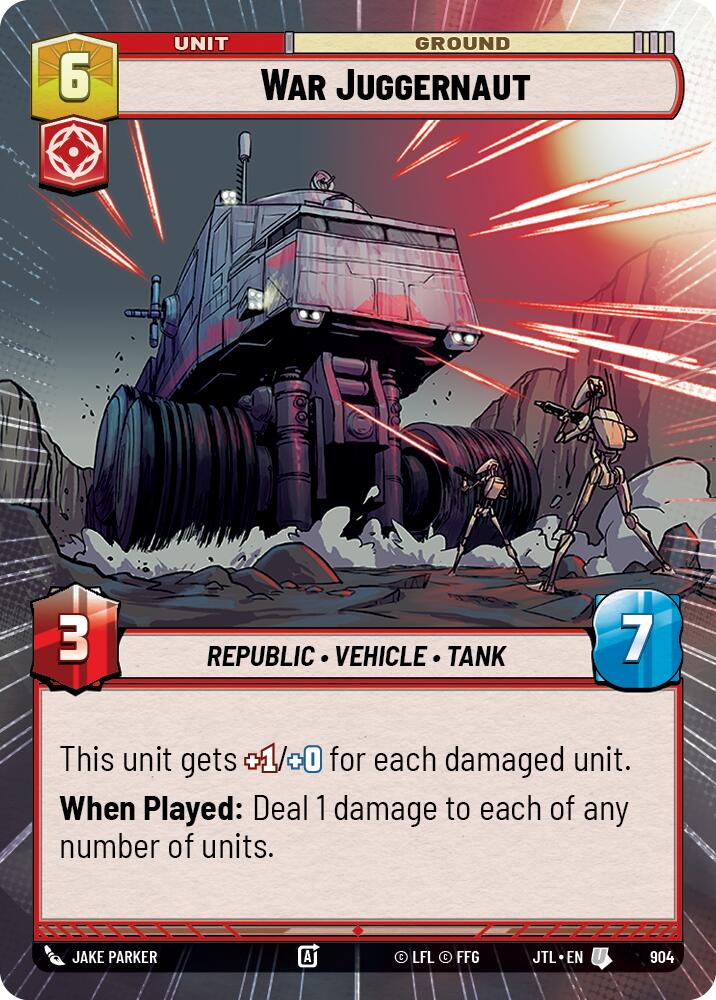 War Juggernaut (904) (Hyperspace Foil) (904) [Jump to Lightspeed] | Cards and Coasters CA