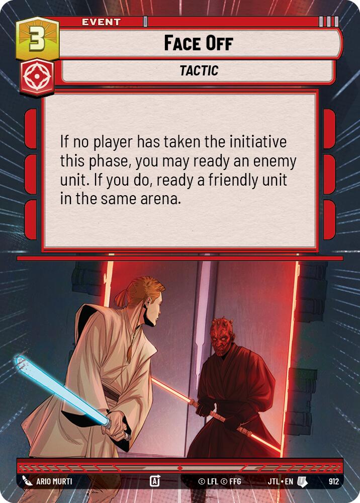Face Off (912) (Hyperspace Foil) (912) [Jump to Lightspeed] | Cards and Coasters CA